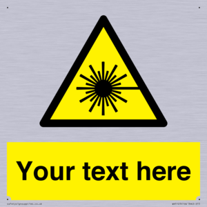 Custom Laser Hazard Sign